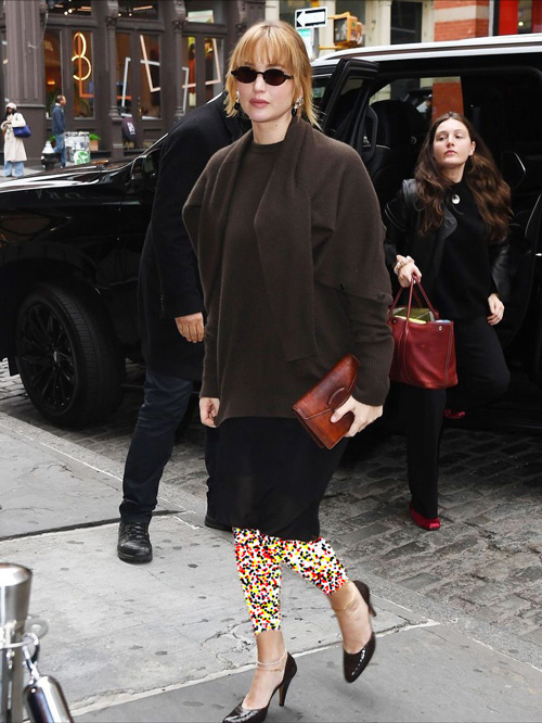 استایل پاییزی جنیفر لارنس