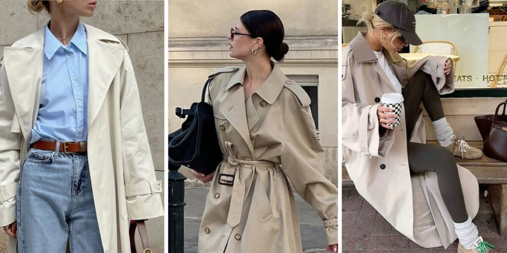 ترنچ‌کت بلند و ۷ ترکیب جذاب برای پاییز؛ از اسپرت تا شیک و حرفه‌ای
