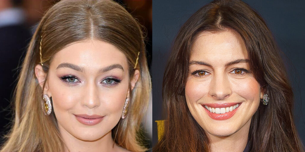 دو ستاره مشهور روی فرش قرمز؛ نگاه‌ها به آن هاثاوی و جی‌جی حدید دوخته شد