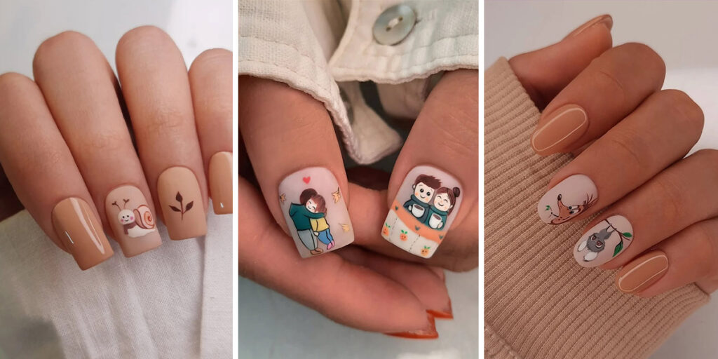 کیوت‌ترین طرح‌های ناخن پاییزی برای اینکه دستانتان بامزه شوند!