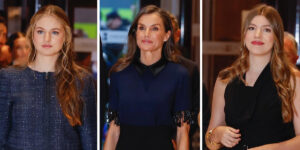 نمایش رنگ‌ها و وقار در اسپانیا؛ لتیزیا و دخترانش درخشیدند