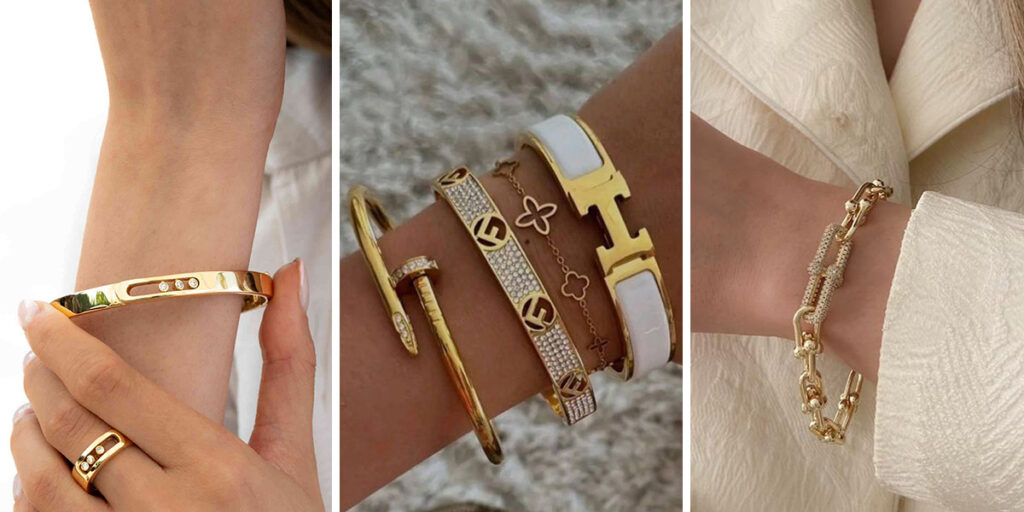از کارتیه تا تیفانی؛ اسم درست دستبندهای پرطرفدار طلا را یاد بگیرید