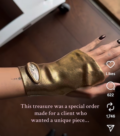 ساعت دستکشی کارتیه