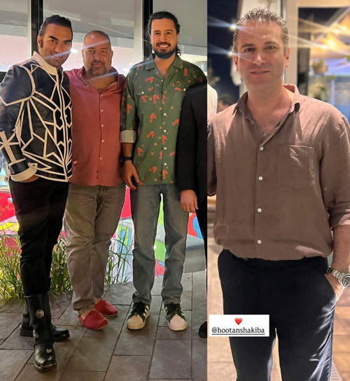 مینا مختاری در افتتاح رستوران