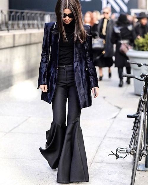 شلوار بل‌باتم در استایل نازنین بیاتی