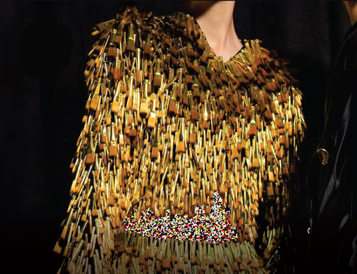 لباس دوخته شده از قلمو