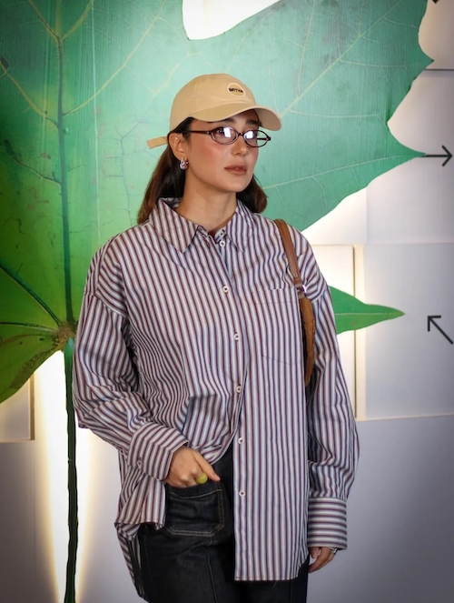 شومیز راه‌راه ساقی حاجی‌پور