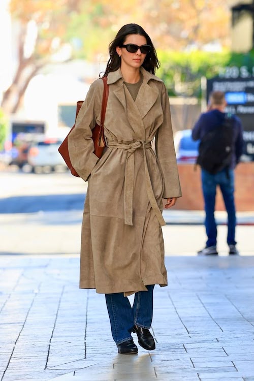 استایلهای پاییز و زمستان کندال جنر با شلوار جین