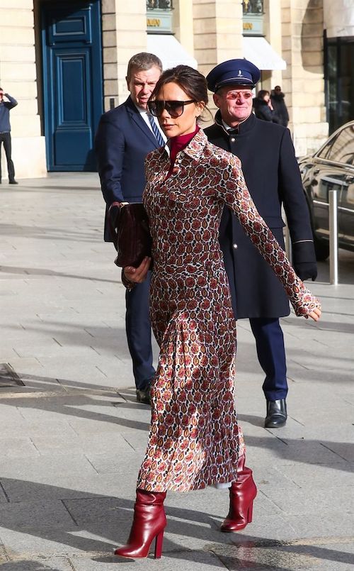 سبک پاییزی ویکتوریا بکهام