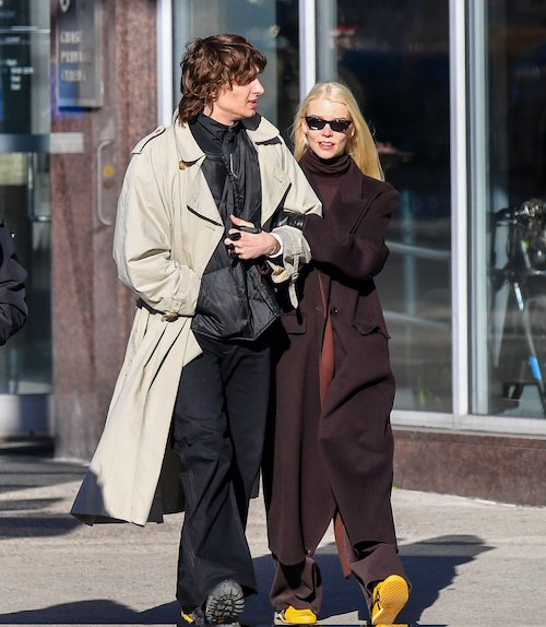 استایل‌های خیابانی آنیا تیلور جوی و همسرش