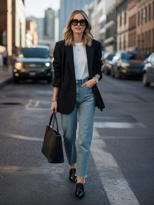 کت بلیزر در استایل پاییزی