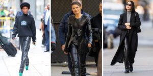 شلوار چرم  را به سبک سلبریتی‌ها بپوشید تا متفاوت و ترندی جلوه کنید!