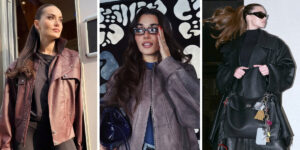 چرم را چطور در استایل پاییزی به کار ببریم؟ تصاویر بازیگران ترک پاسخ می‌دهند