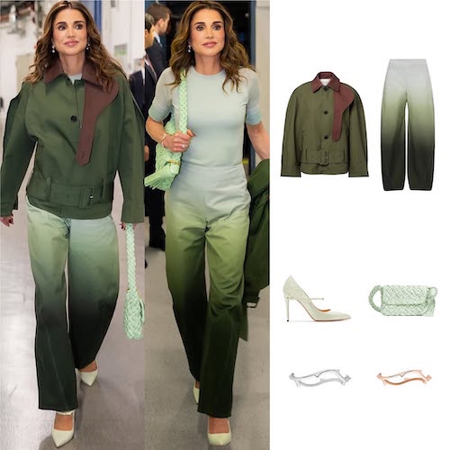 استایل سبز ملکه رانیا