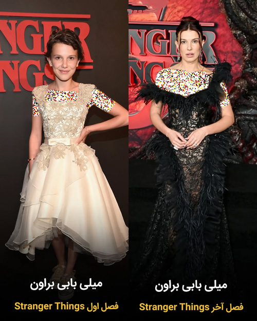 تغییر چهره بازیگران چیزهای عجیب