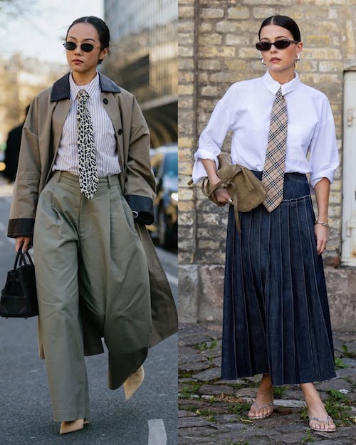 کراوات در استایل خاص پاییزی