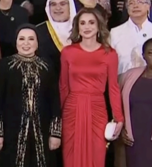 ملکه رانیا اردن در افتتاحیه موزه بزرگ مصر