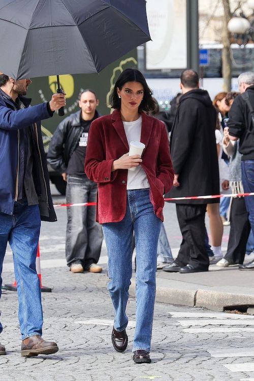 استایلهای پاییز و زمستان کندال جنر با شلوار جین