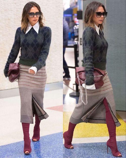 سبک پاییزی ویکتوریا بکهام