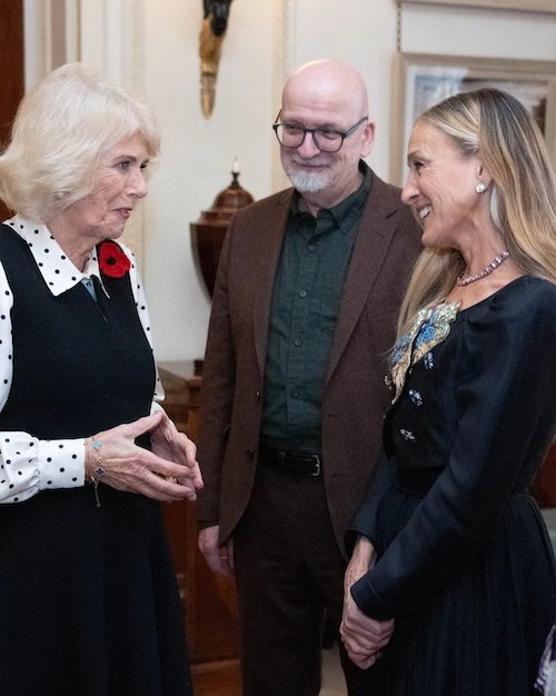 سارا جسیکا پارکر در دیدار با ملکه