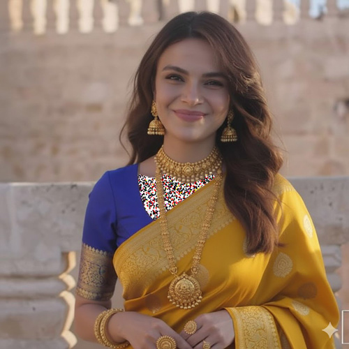 آلیا با لباس هندی