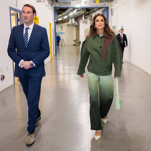 استایل سبز ملکه رانیا