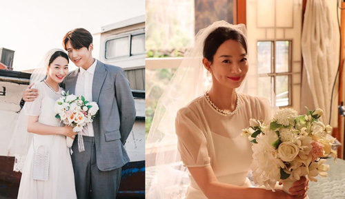 شین مین آ با لباس عروس