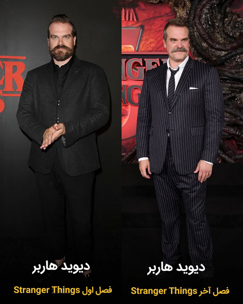 تغییر چهره بازیگران چیزهای عجیب
