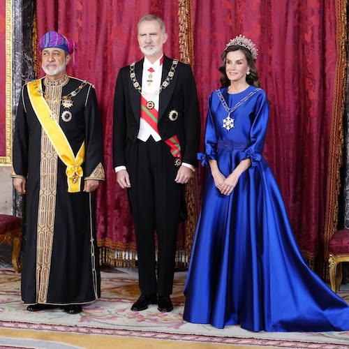 پیراهن آبی ملکه لتیزیا