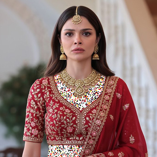 آلیا با لباس هندی