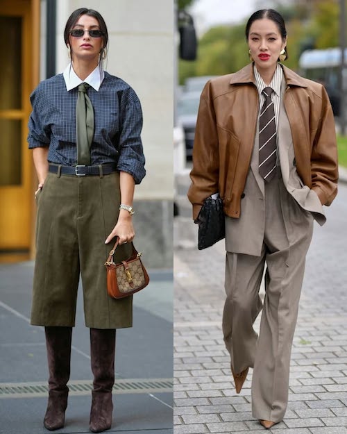 کراوات در استایل خاص پاییزی