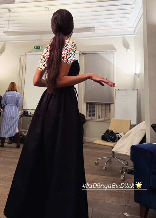 پیراهن مشکی هانده ارچل