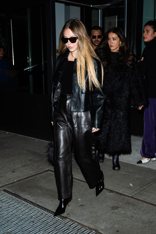 شلوار چرم سلبریتی‌ها