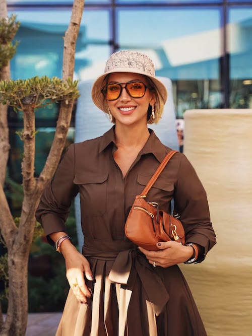 استایل قهوهای مینا مختاری