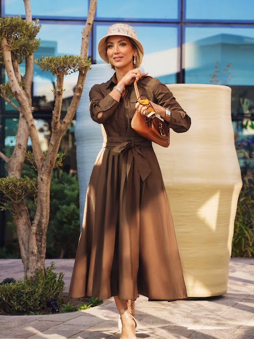 استایل قهوهای مینا مختاری