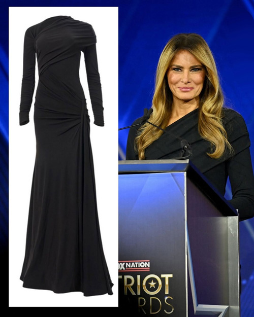 پیراهن مشکی ملانیا ترامپ