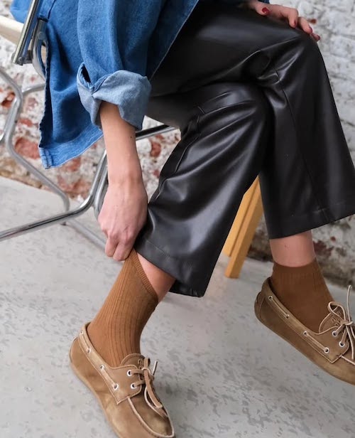 لوفر با جوراب بلند