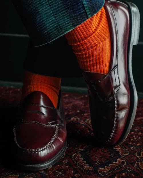 لوفر با جوراب بلند