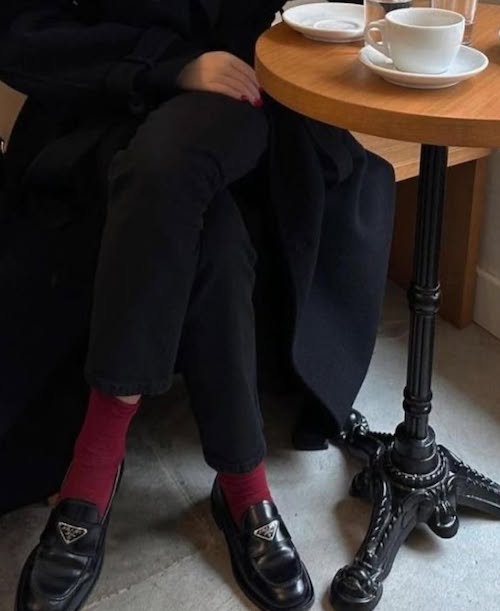 لوفر با جوراب بلند