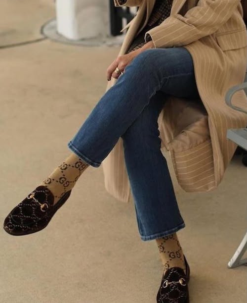 لوفر با جوراب بلند