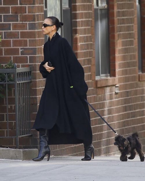 مشکی پوشیدن ایرینا شایک