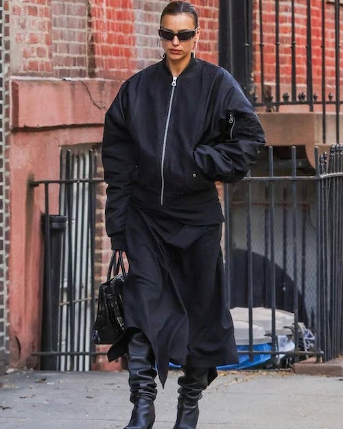 مشکی پوشیدن ایرینا شایک