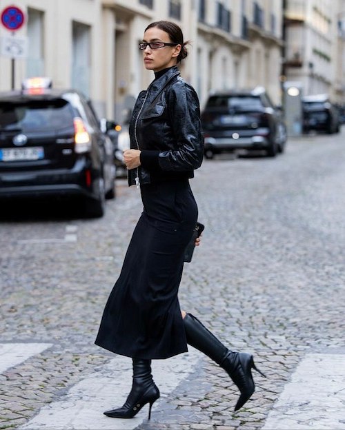 مشکی پوشیدن ایرینا شایک