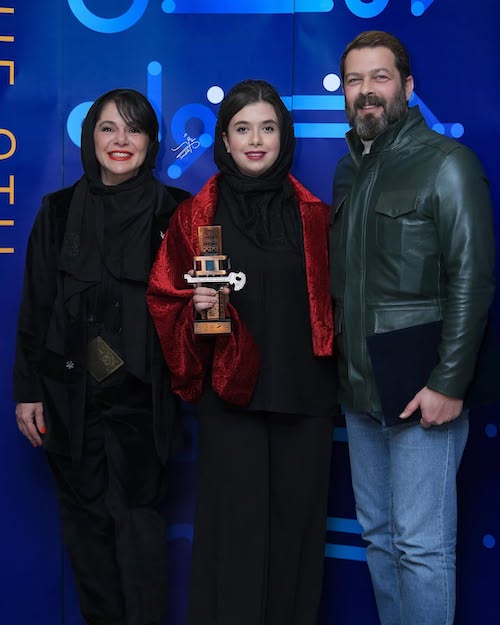 بازیگران در اختتامیه جشنواره شهر