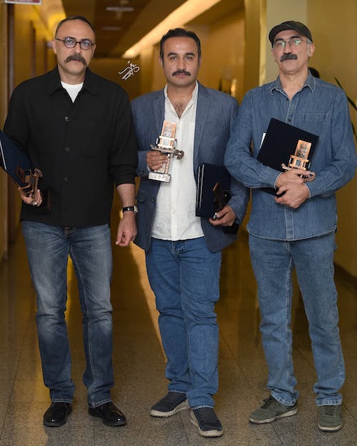 بازیگران در اختتامیه جشنواره شهر