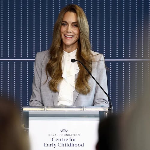 بلوز سفید کیت میدلتون