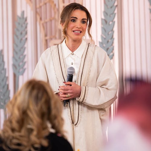 استایل سفید ملکه رانیا اردن