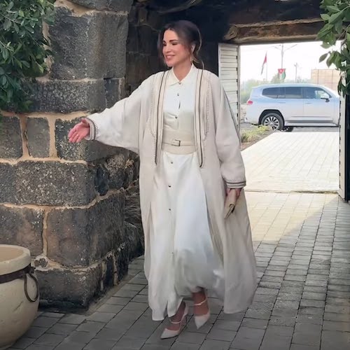 استایل سفید ملکه رانیا اردن