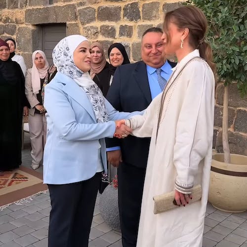 استایل سفید ملکه رانیا اردن