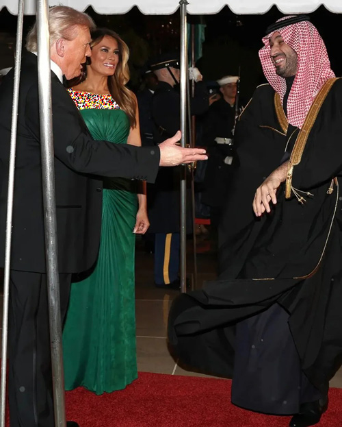 ملانیا ترامپ در دیدار با ولیعهد عربستان